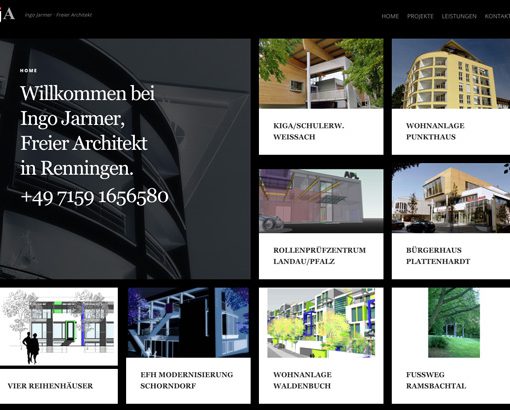 Website-Erstellung in WordPress als CMS für Architekt Jarmer Renningen